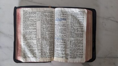 pages inside an Old bible - Thomas Nelson and Sons New York - Undated