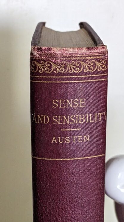 upper Spine View -Sense and Sensibility by Jane Austen - Thomas Y. Crowell - Astor Edition - Undated - Circa 1890s to early 1900s