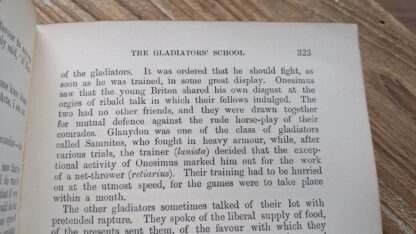 The Gladiators school - 1898 Darkness and Dawn or Scenes in the Days of Nero - by F. W. Farrar - published by Longmans, Green, and Co