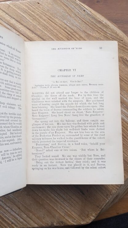 inside pages - 1898 Darkness and Dawn or Scenes in the Days of Nero - by F. W. Farrar - published by Longmans, Green, and Co