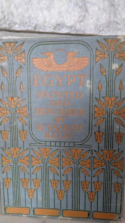 1912 Egypt; Painted and Described By R. Talbot Kelly - front panel up close