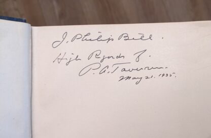 1934 Birds of Canada by P.A. Taverner signature of P.A Taverner