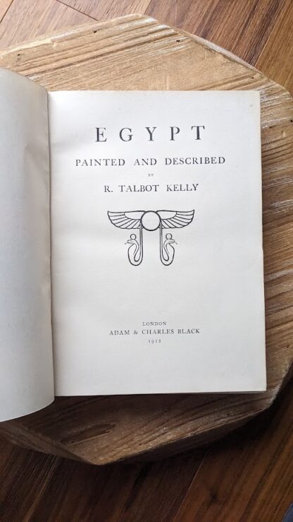 Title page - 1912 Egypt; Painted and Described By R. Talbot Kelly