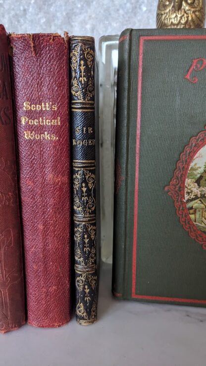 Spine view of a 1851 Copy of Sir Roger De Coverley by the Spectator