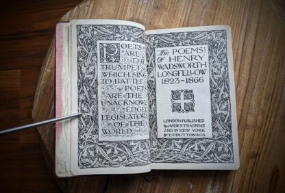 Title page -The Poems of Henry Wadsworth Longfellow published by J.M. Dent & Sons Ltd - Undated