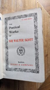 Title page - Undated Antiquarian copy of The Poetical Works of Sir Walter Scott - Published by Myers & Company
