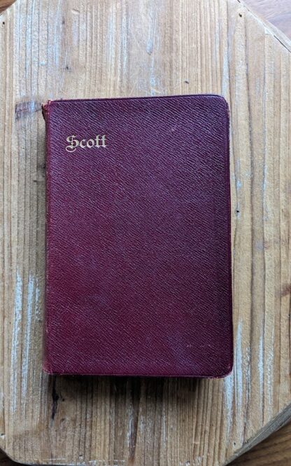 Undated Antiquarian copy of The Poetical Works of Sir Walter Scott - Published by Myers & Company