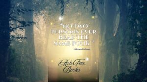 Quote about reading by Edmund Wilson - Ash Tree Books poster