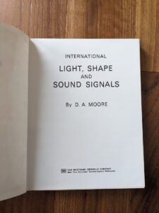 Title Page - 1977 International Light, Shape and Sound Signals by D.A. Moore - 1st Edition