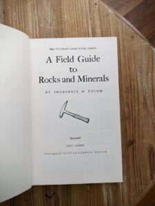 Title page - 1960 A Field Guide to Rocks and Minerals by Frederick H. Plough - Third Edition