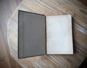 front pastedown and endpaper - 1897 Sesame and Lilies; Three Lectures by John Ruskin - W.J. Gage & Company, Toronto