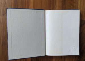 front pastedown and endpaper - 1977 International Light, Shape and Sound Signals by D.A. Moore - 1st Edition