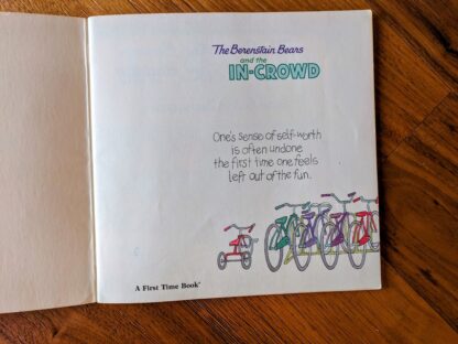 Front endpaper - 1989 The Berenstain Bears and the In-Crowd