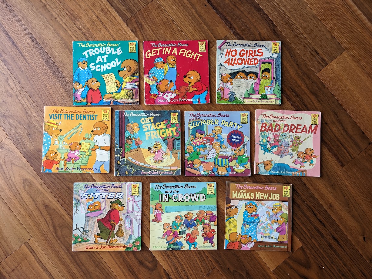 Lot of 10 Berenstain Bears Books (1981–1990) – Stan & Jan Berenstain - Random House