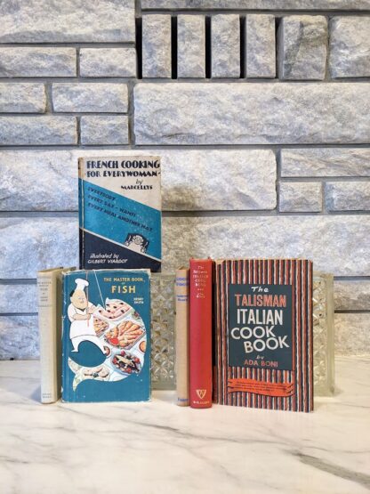 Lot of 4 Vintage Cookbooks (1930-1962) – Italian, French, and Classic Recipes