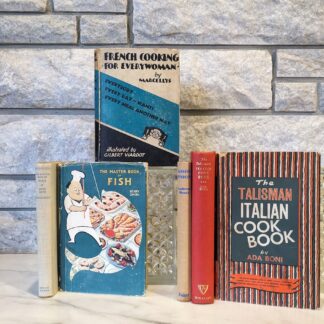 Lot of 4 collectible Cookbooks (1930-1962) – Italian, French, and Classic Recipes