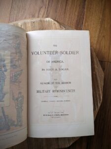 title page - 1887 The Volunteer Soldier Of America John A. Logan 1st Edition