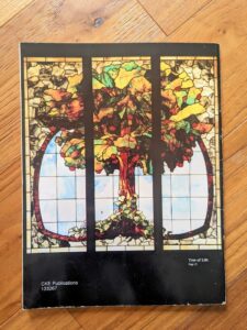 back cover - Tree of Life stained Glass - Victorian Stained Glass for Today by William Hillman – CKE Publications, 1989