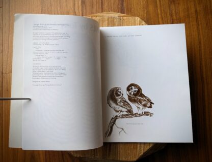 copyright and dedication pages - 1979 Owls by Tony Angell - first paperback edition