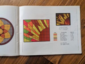 pages inside - Patterns for Stained Glass – Gick Publishing 1977