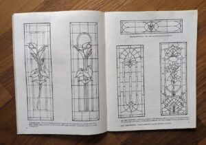 pages inside - Victorian Stained Glass for Today by William Hillman – CKE Publications, 1989