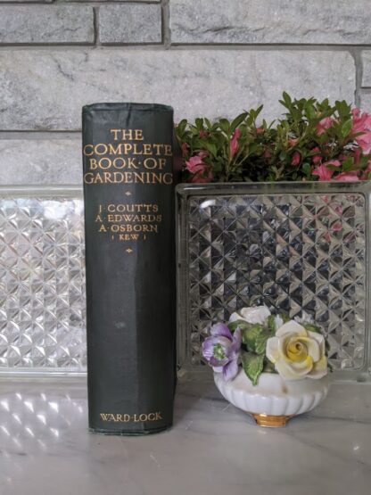 1937 The Complete Book of Gardening by John Coutts Illustrated - Spine view