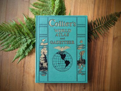 1942 Collier's World Atlas and Gazetteer - Maps land captured during WWII