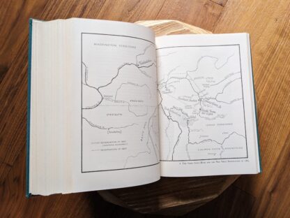 1965 The Nez Perce Indians and the Opening of the Northwest by Alvin M. Josephy, Jr - Map inside the book