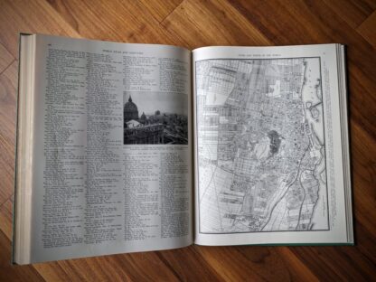 Cities and Towns of the World - 1942 Collier's World Atlas and Gazetteer - Maps land captured during WWII