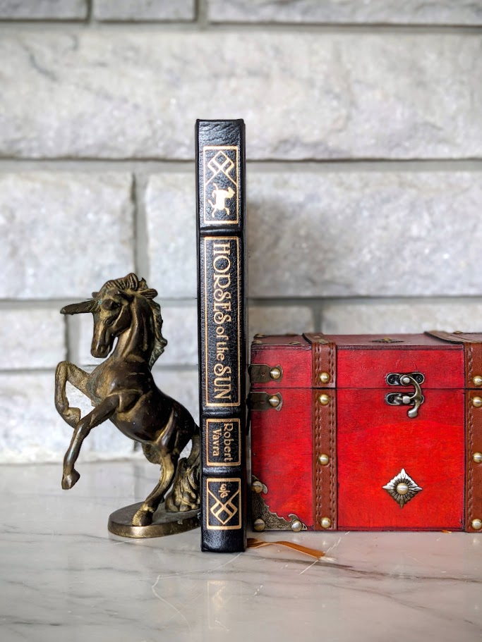 First Edition of Horses of the Sun A Gallery of the World's Most Exquisite Equines by Robert Vavra - Spine view