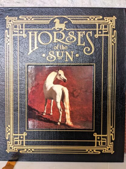Front panel up close - First Edition of Horses of the Sun A Gallery of the World's Most Exquisite Equines by Robert Vavra