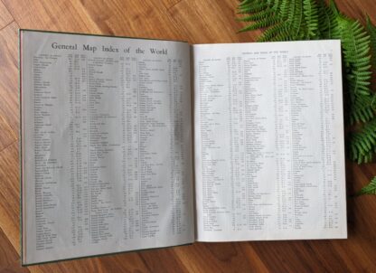 General Map Index of the World - 1942 Collier's World Atlas and Gazetteer - Maps land captured during WWII