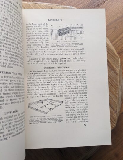 Levelling - 1937 The Complete Book of Gardening by John Coutts Illustrated