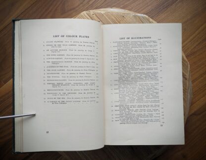 List of Colour Plates and list of Illustrations 1 of 4 - 1937 The Complete Book of Gardening by John Coutts Illustrated