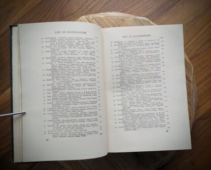 List of Illustrations 2 and 3 of 4 - 1937 The Complete Book of Gardening by John Coutts Illustrated
