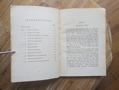 List of Illustrations and Introduction pages - 1937 Cactus Growing for Beginners by Vera Higgins and H.T. Marrable