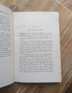 Soil and Potting - 1937 Cactus Growing for Beginners by Vera Higgins and H.T. Marrable