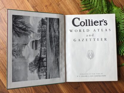 Title Page - 1942 Collier's World Atlas and Gazetteer - Maps land captured during WWII