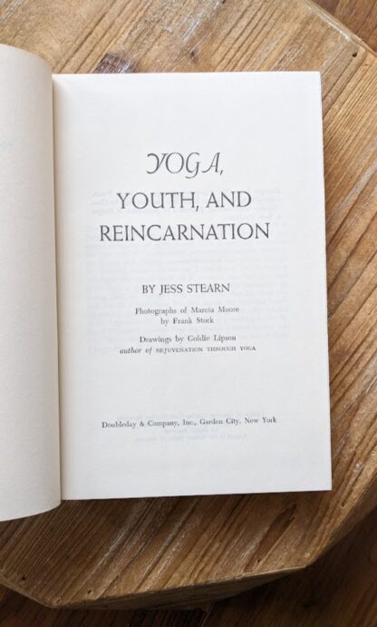 Title page - 1965 Yoga, Youth, and Reincarnation by Jess Stearn - Book Club Edition