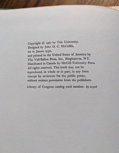 copyright page up close - 1965 The Nez Perce Indians and the Opening of the Northwest by Alvin M. Josephy, Jr