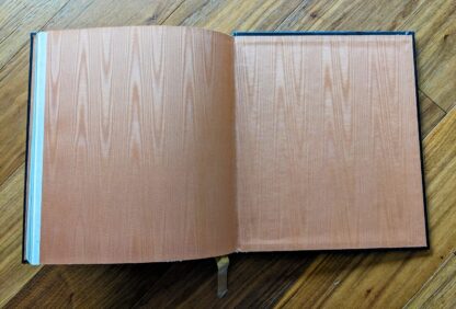 moiré silk endpapers - First Edition copy of Horses of the Sun A Gallery of the World's Most Exquisite Equines by Robert Vavra