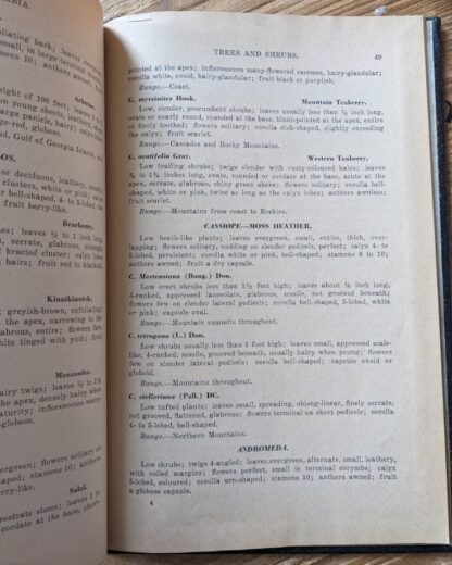page inside - 1937 A Pocket Guide to the Trees and Shrubs of British Columbia by B. G. Griffith - British Columbia Forest Branch