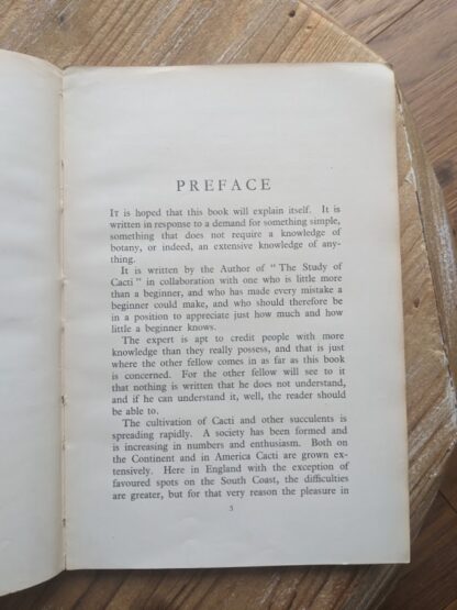 preface - 1937 Cactus Growing for Beginners by Vera Higgins and H.T. Marrable