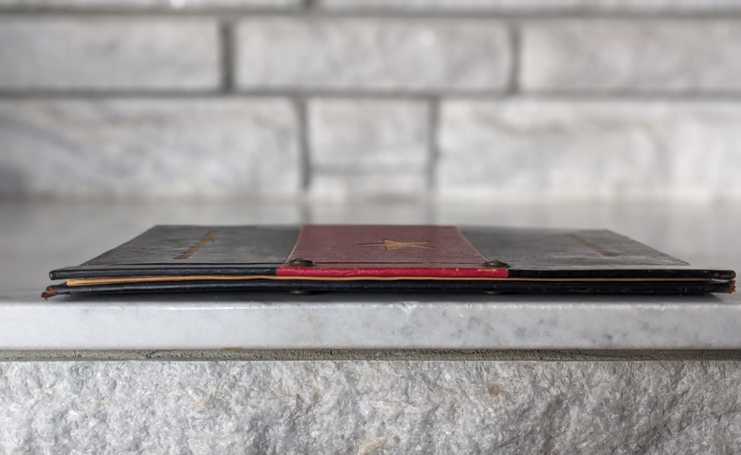 textblock view - Rare India Steamship Company Service Regulations Book – Bolted Leather Binding - c.1930s