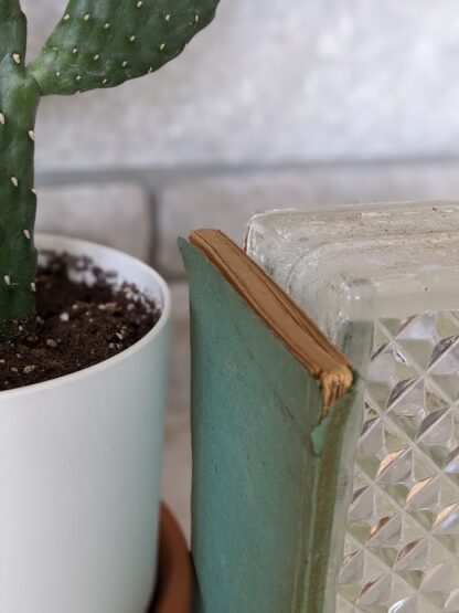 top edge of spine frayed on an vintage 1937 carboard panel book