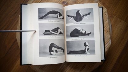 yoga poses - pages inside - 1965 Yoga, Youth, and Reincarnation by Jess Stearn - Book Club Edition
