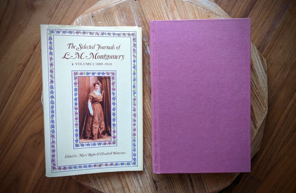 1985 copy of The Selected Journals of L. M. Montgomery - front panel view