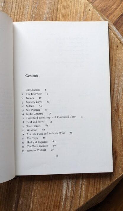 Contents page 1 of 2 - 1974 The Enchanted Places by Christopher Milne - First Canadian Edition - with original Dust jacket