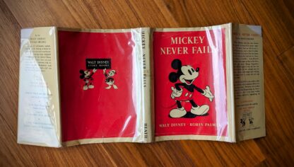 Original Dust Jacket in cellophane- 1939 Mickey Never Fails by Robin Palmer - First Edition