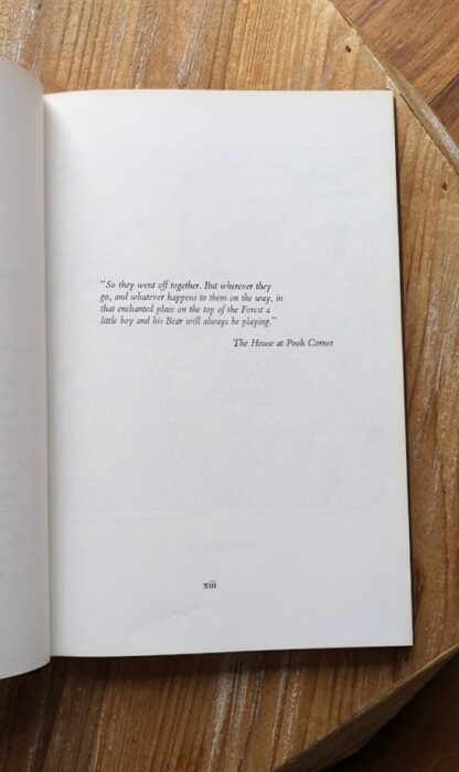 Quote inside - 1974 The Enchanted Places by Christopher Milne - First Canadian Edition - with original Dust jacket